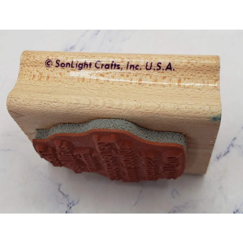 Thou Will Keep Him Scripture Sonlight Crafts Wood Mounted Rubber Stamp